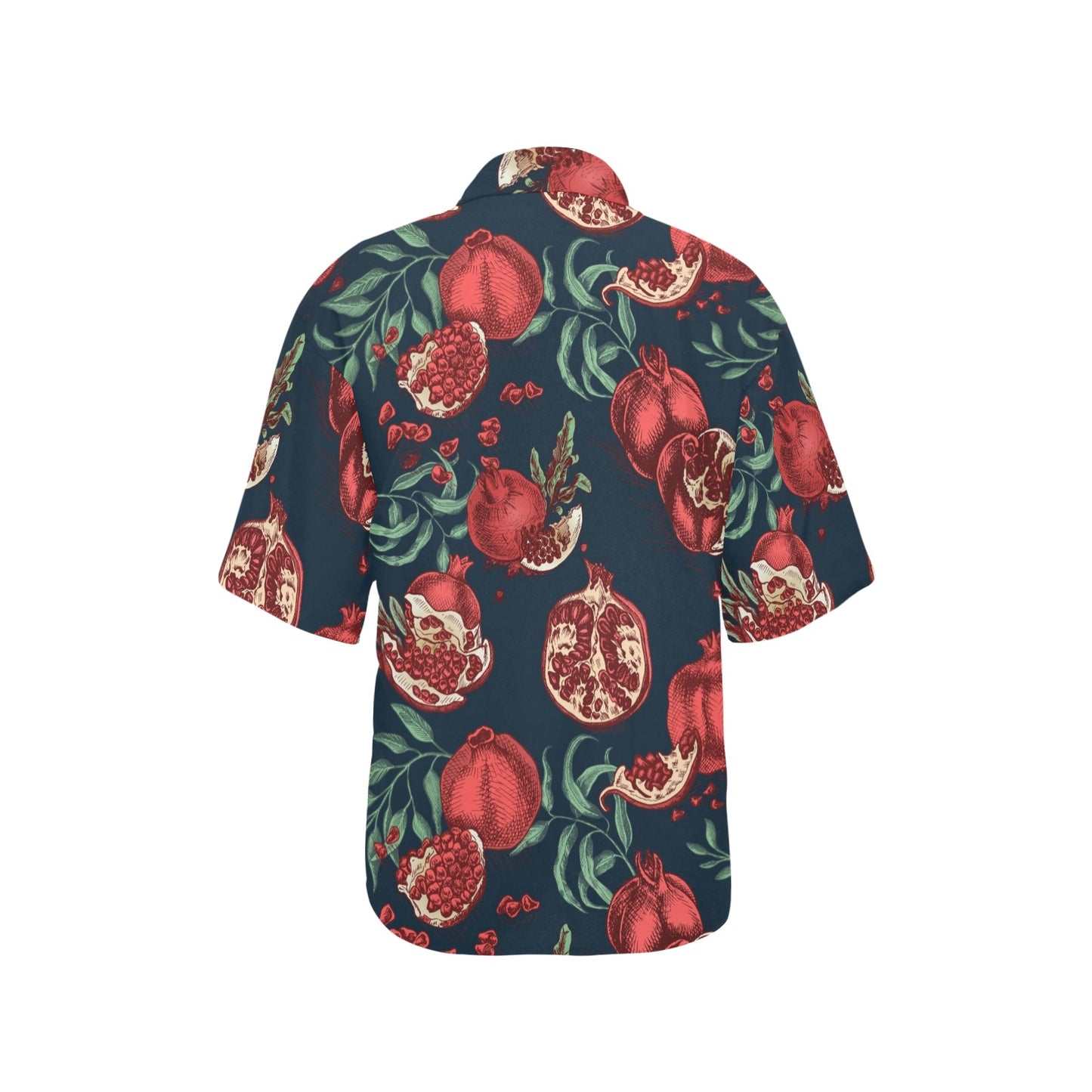 Pomegranate Pattern Print Design PG04 Women's Hawaiian Shirt