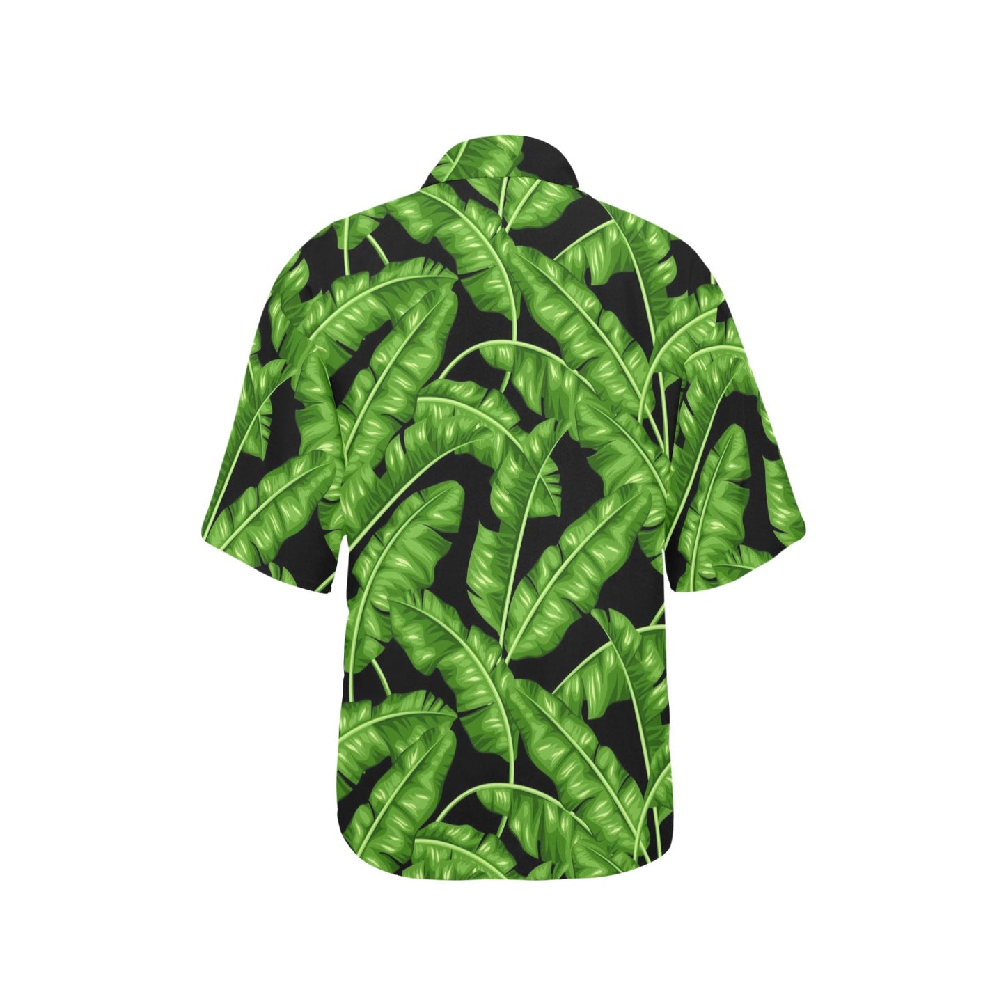 Banana Leaf Pattern Print Design BL01 Women's Hawaiian Shirt