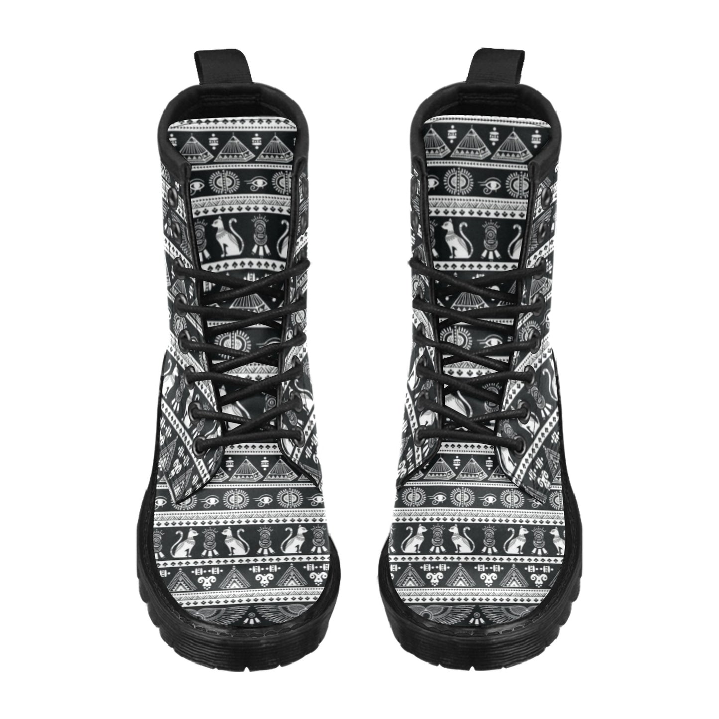 Tribal Pattern Print Design LKS305 Women's Boots