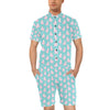 Alpaca Cartoon Design Themed Print Men's Romper