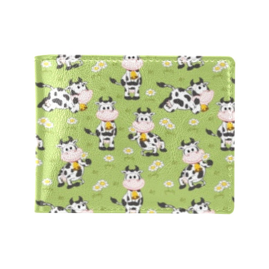 Cattle Print Design LKS401 Men's ID Card Wallet
