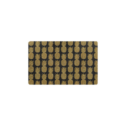 Gold Pineapple Pattern Print Design PP011 Kitchen Mat