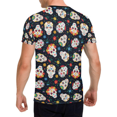 Sugar Skull Print Design LKS305 Men's All Over Print T-shirt