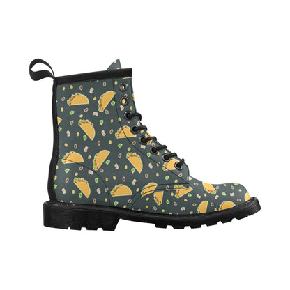 Taco Pattern Print Design TC02 Women's Boots
