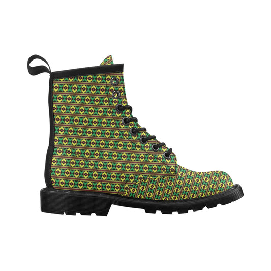 African Geometric Print Pattern Women's Boots