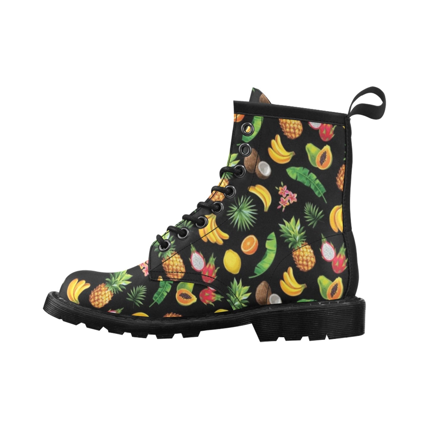 Tropical Fruits Pattern Print Design TF03 Women's Boots