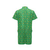 Shamrock With Horse Shoes Print Design LKS305 Men's Romper