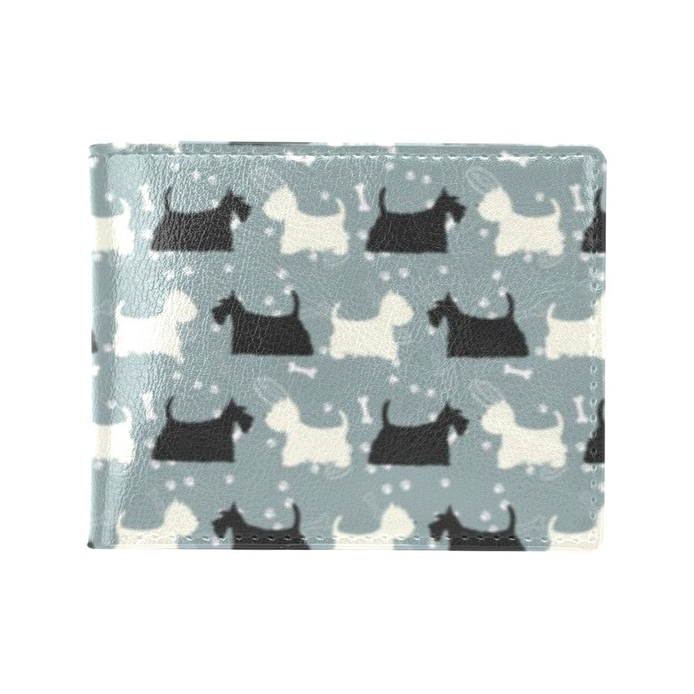 Scottish Terriers Print Design LKS301 Men's ID Card Wallet