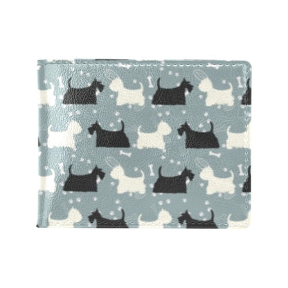 Scottish Terriers Print Design LKS301 Men's ID Card Wallet