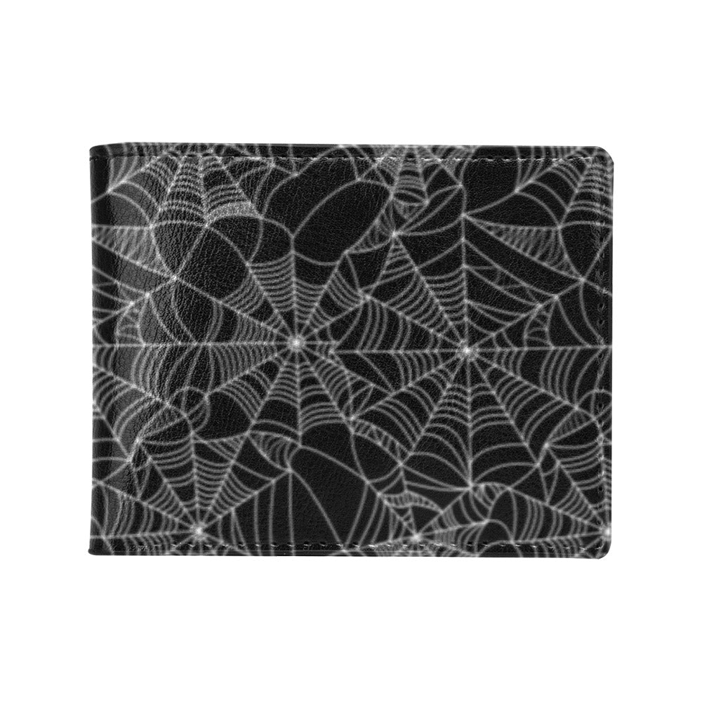 Spider Web Print Design LKS301 Men's ID Card Wallet