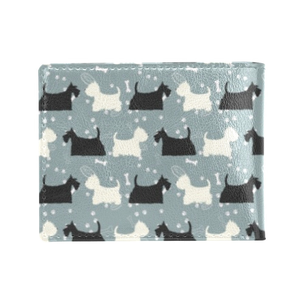 Scottish Terriers Print Design LKS301 Men's ID Card Wallet
