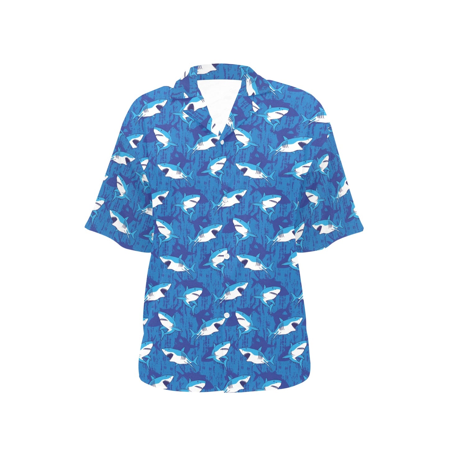 Shark Print Design LKS308 Women's Hawaiian Shirt