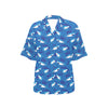 Shark Print Design LKS308 Women's Hawaiian Shirt