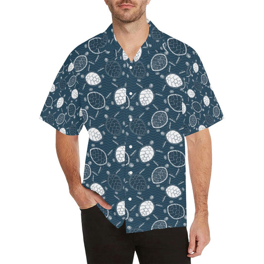 Sea Turtle Print Design LKS3015 Men's Hawaiian Shirt