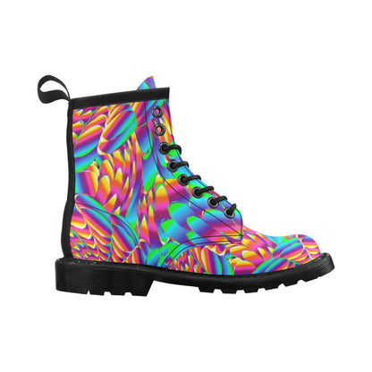 Psychedelic Trippy Pattern Women's Boots