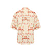 Flamingo Hibiscus Print Pattern Women's Hawaiian Shirt