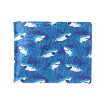 Shark Print Design LKS308 Men's ID Card Wallet