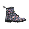 Lotus with Moon Pink Print Themed Women's Boots