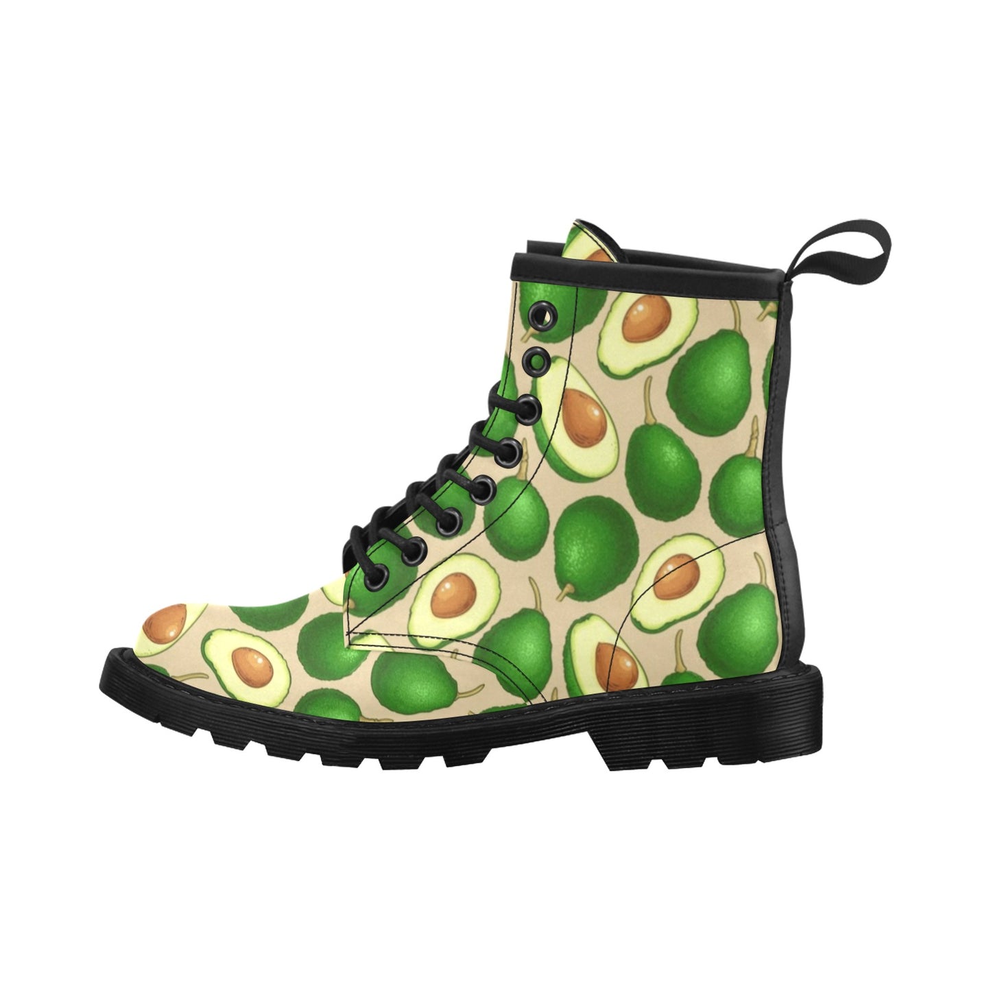 Avocado Pattern Print Design AC010 Women's Boots