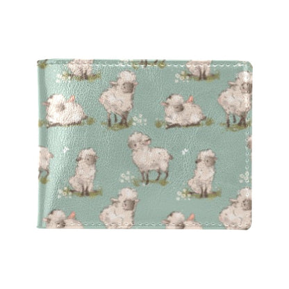 Sheep Print Design LKS405 Men's ID Card Wallet