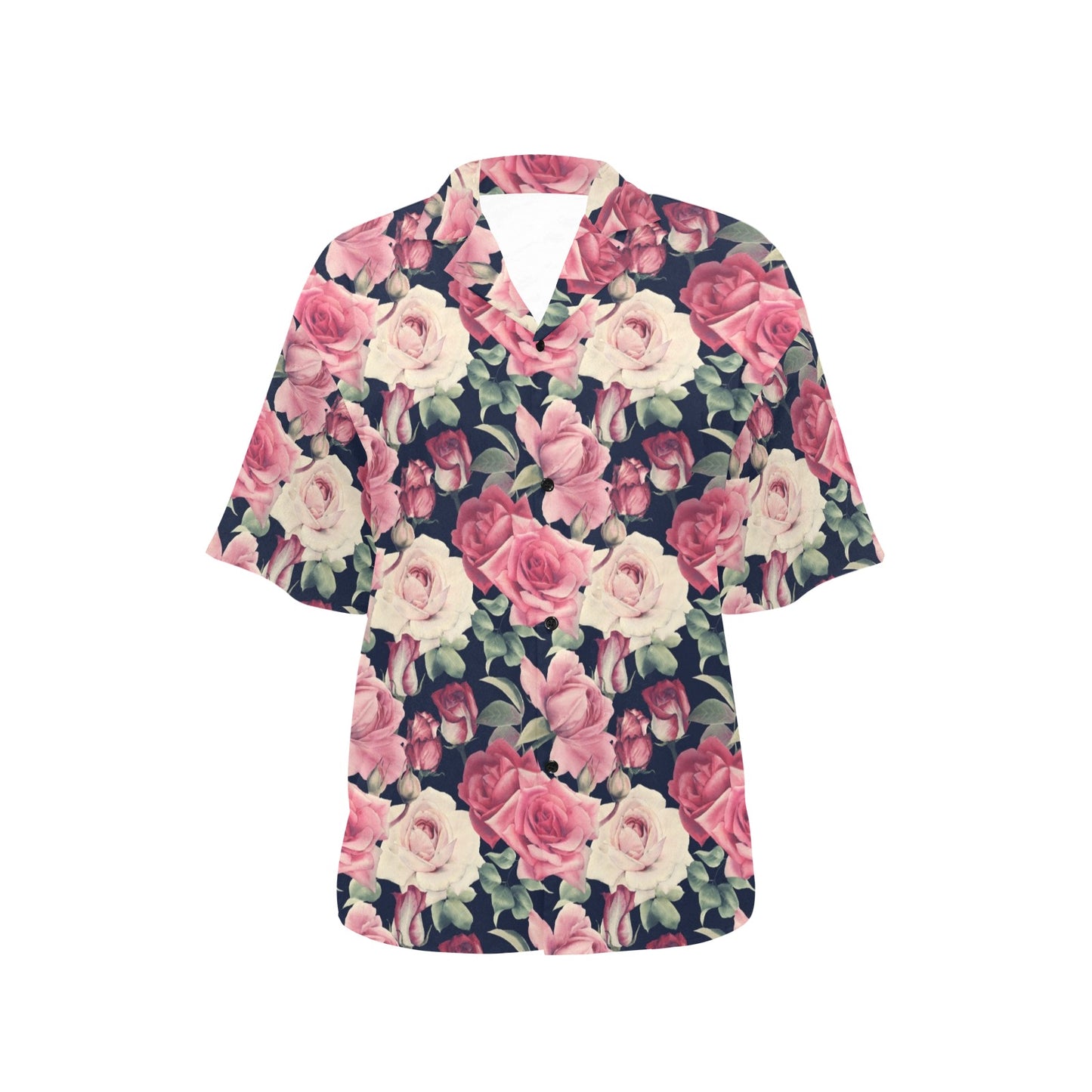 Rose Pattern Print Design RO05 Women's Hawaiian Shirt