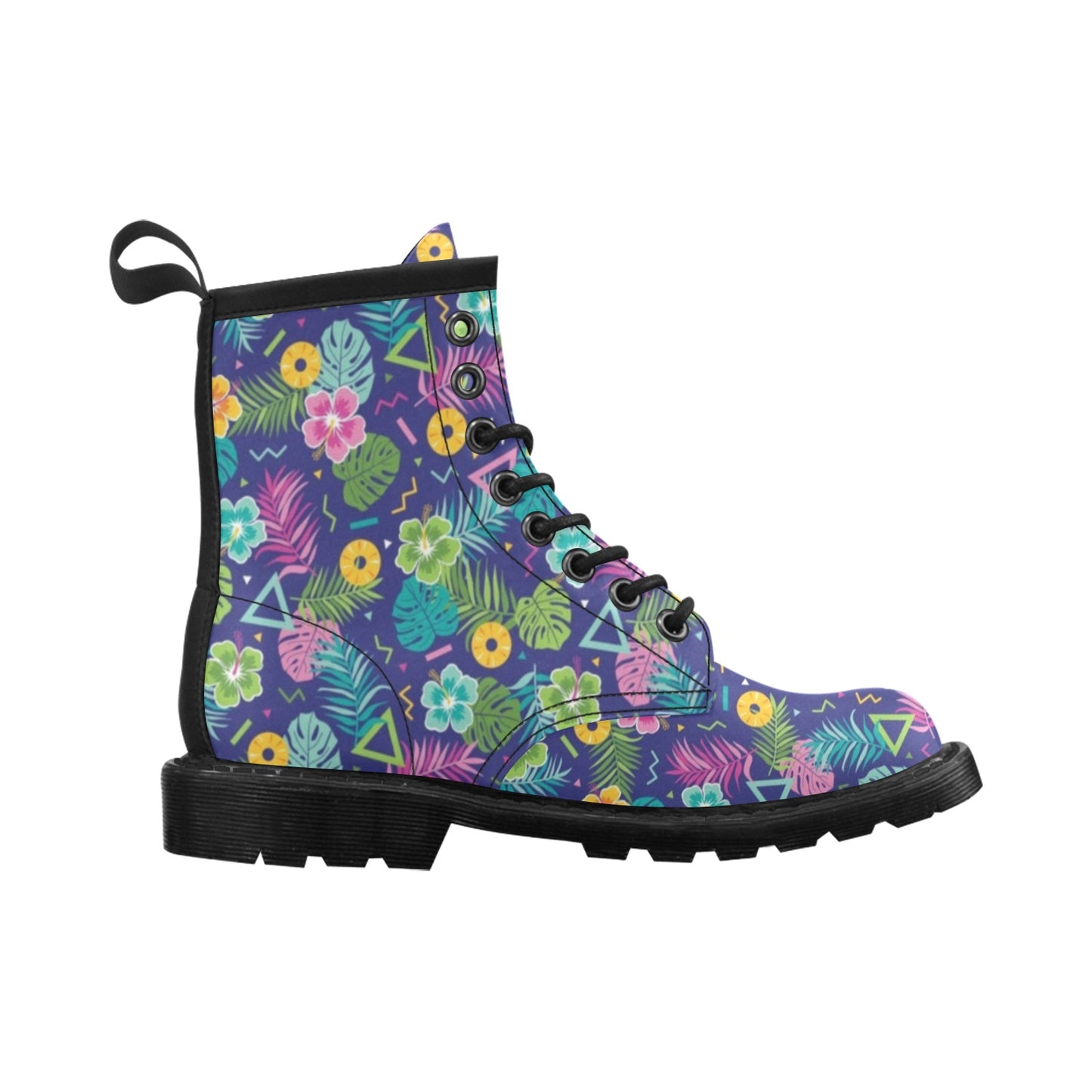 Hawaiian Themed Pattern Print Design H014 Women's Boots