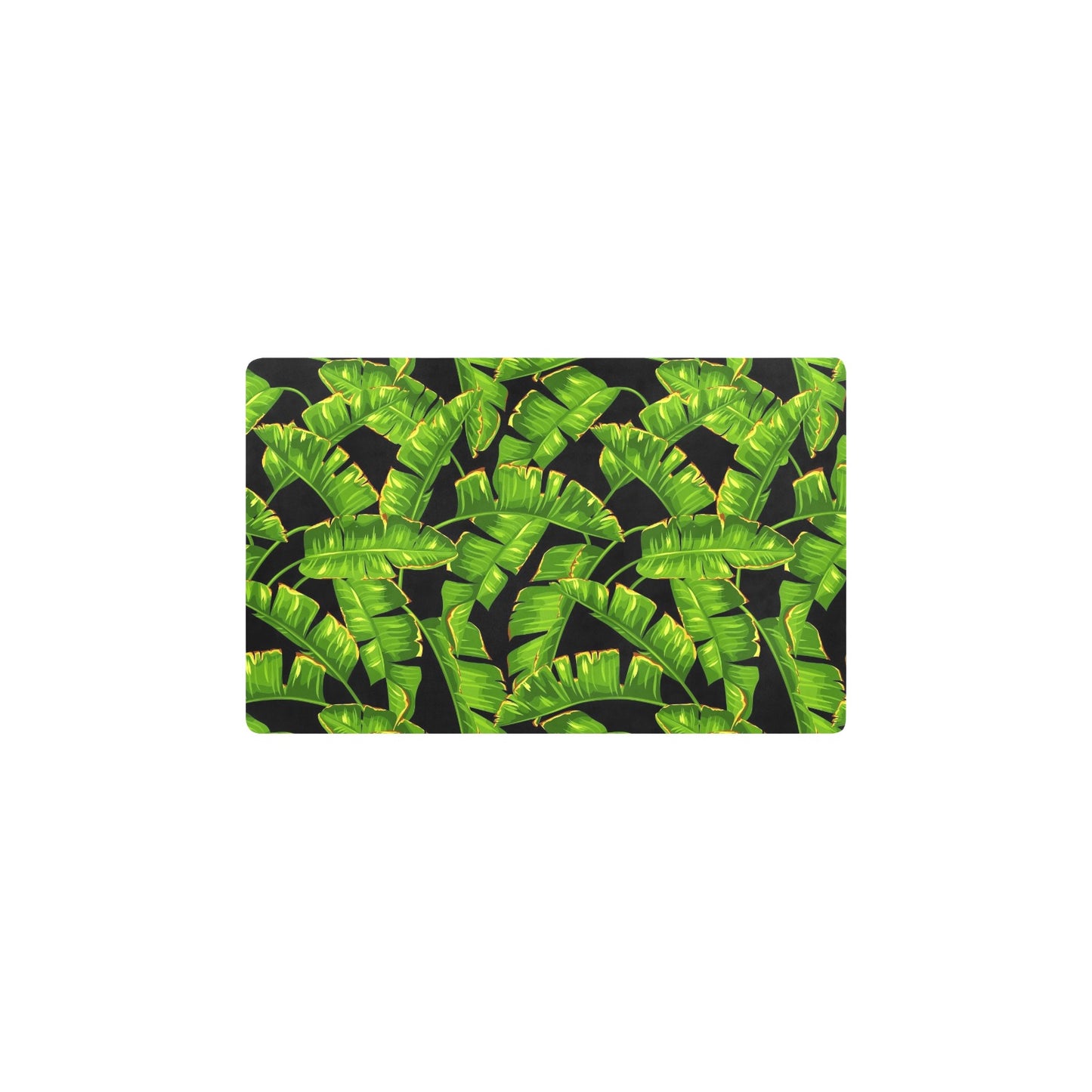 Banana Leaf Pattern Print Design BL06 Kitchen Mat