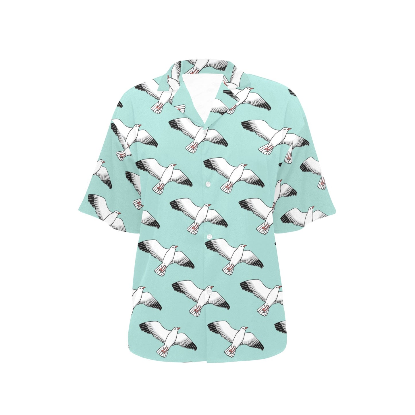 Pigeon Pattern Print Design 02 Women's Hawaiian Shirt