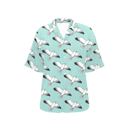 Pigeon Pattern Print Design 02 Women's Hawaiian Shirt