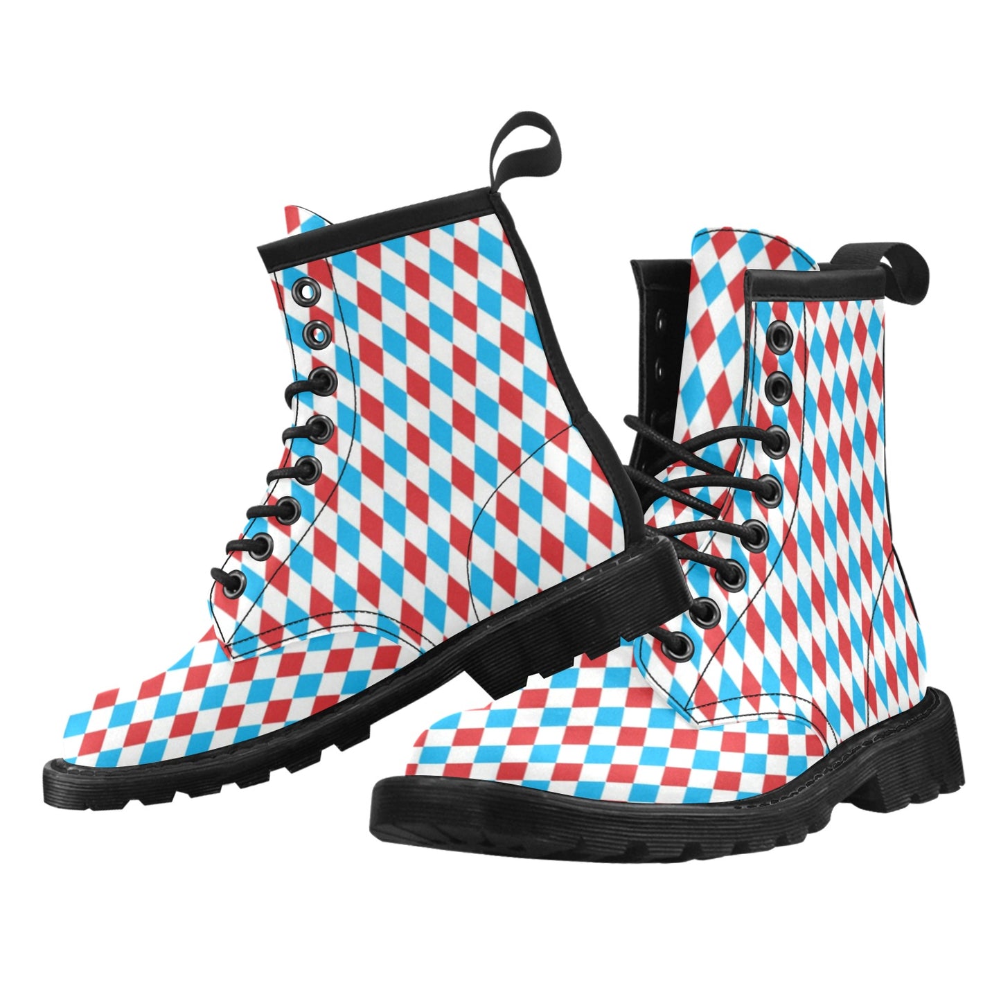 Harlequin Print Design LKS402 Women's Boots