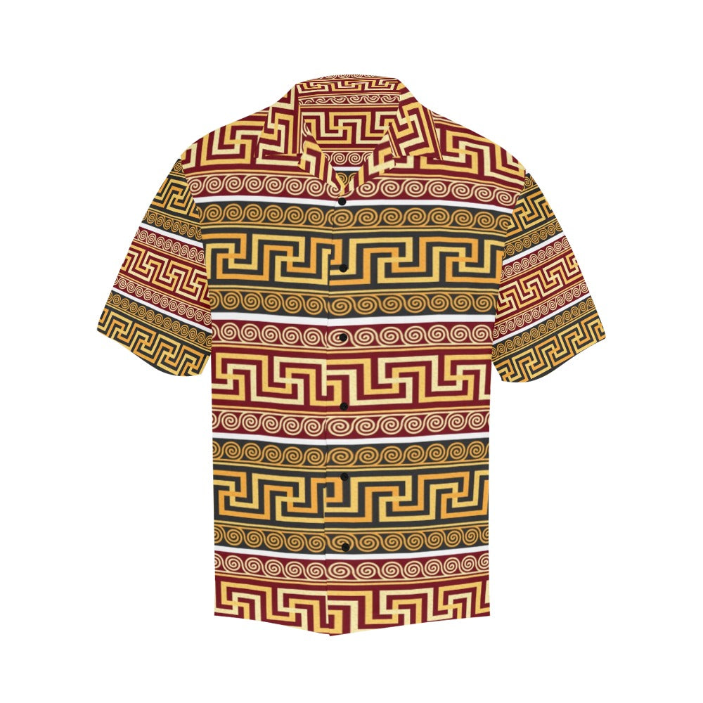 Ancient Greek Pattern Print Design LKS302 Men's Hawaiian Shirt