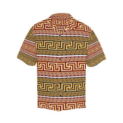 Ancient Greek Pattern Print Design LKS302 Men's Hawaiian Shirt