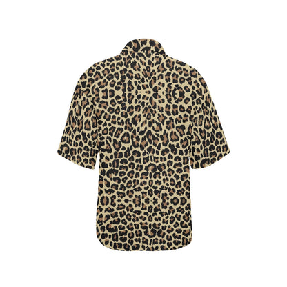Cheetah Pattern Print Design 02 Women's Hawaiian Shirt