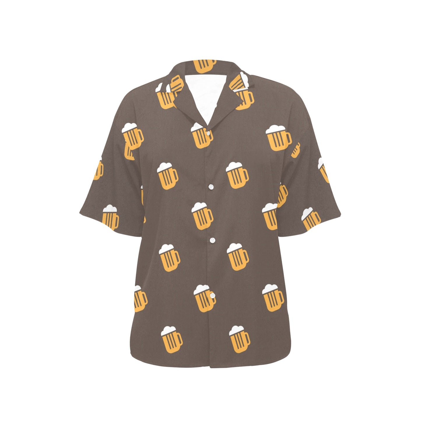 Beer Pattern Print Design 01 Women's Hawaiian Shirt