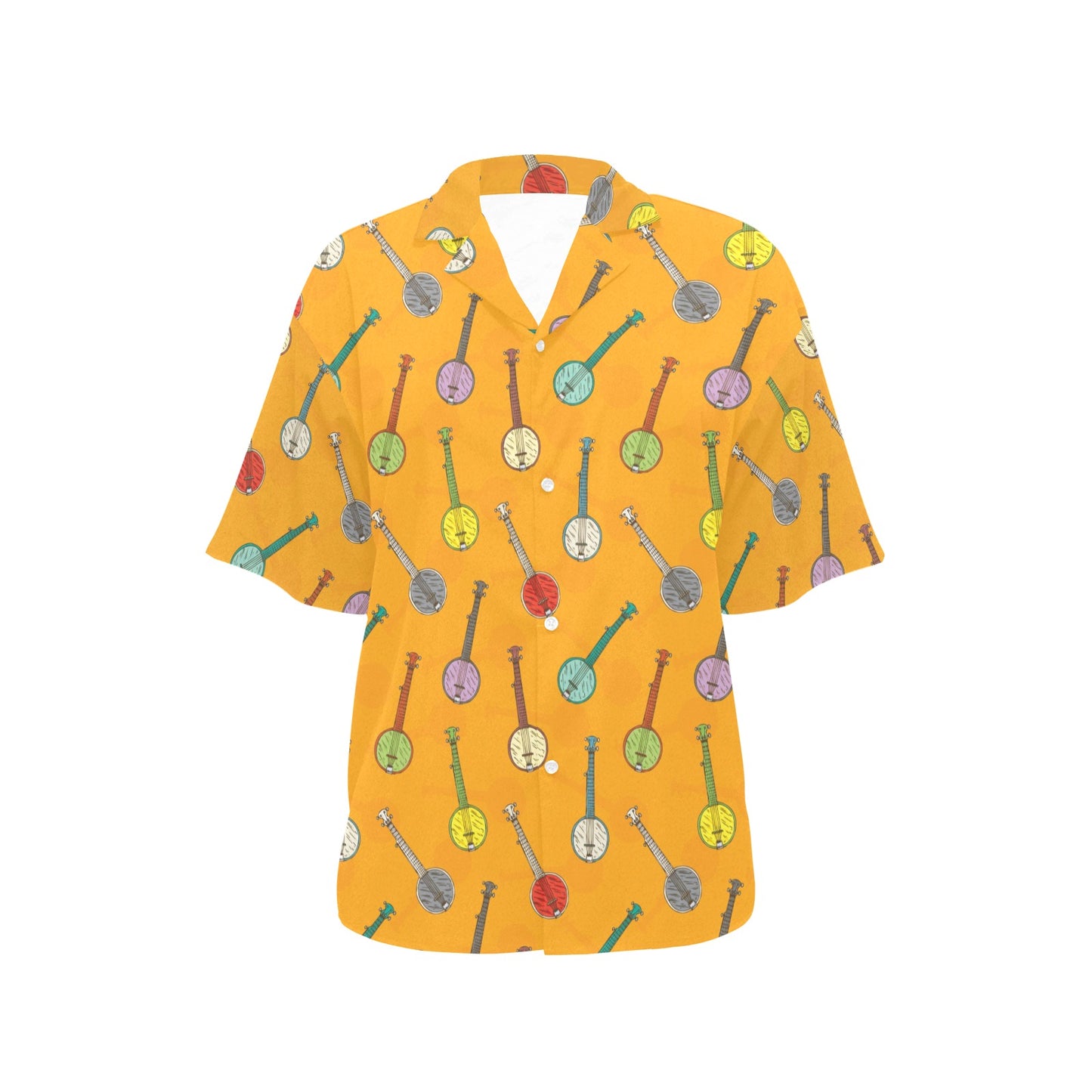 Banjo Pattern Print Design 02 Women's Hawaiian Shirt