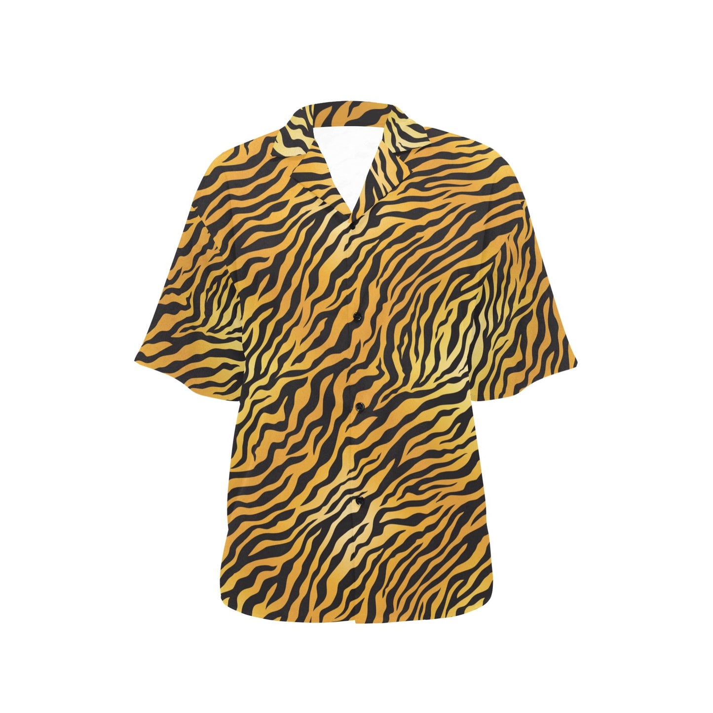 Tiger Print Design LKS302 Women's Hawaiian Shirt