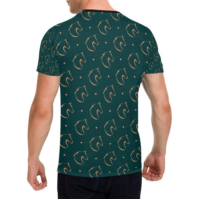 Horse Head Print Design LKS302 Men's All Over Print T-shirt