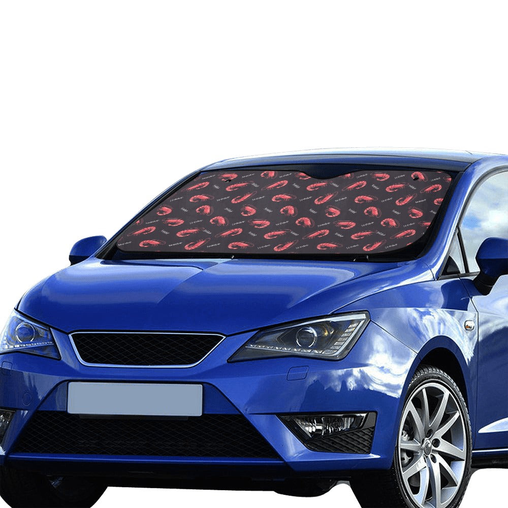 Shrimp Print Design LKS302 Car front Windshield Sun Shade