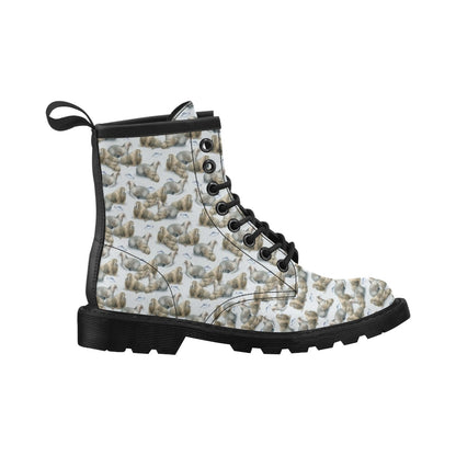 Walrus Print Design LKS401 Women's Boots