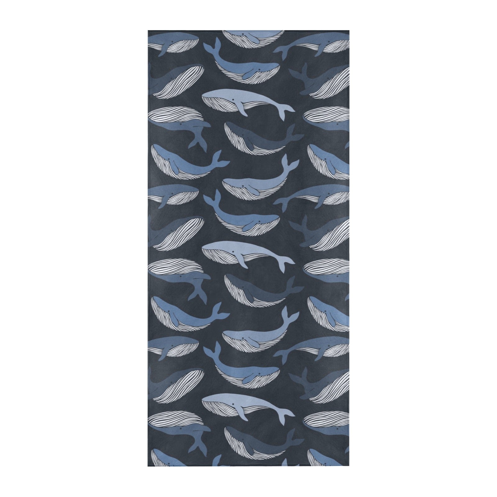 Whale Print Design LKS301 Beach Towel 32" x 71"