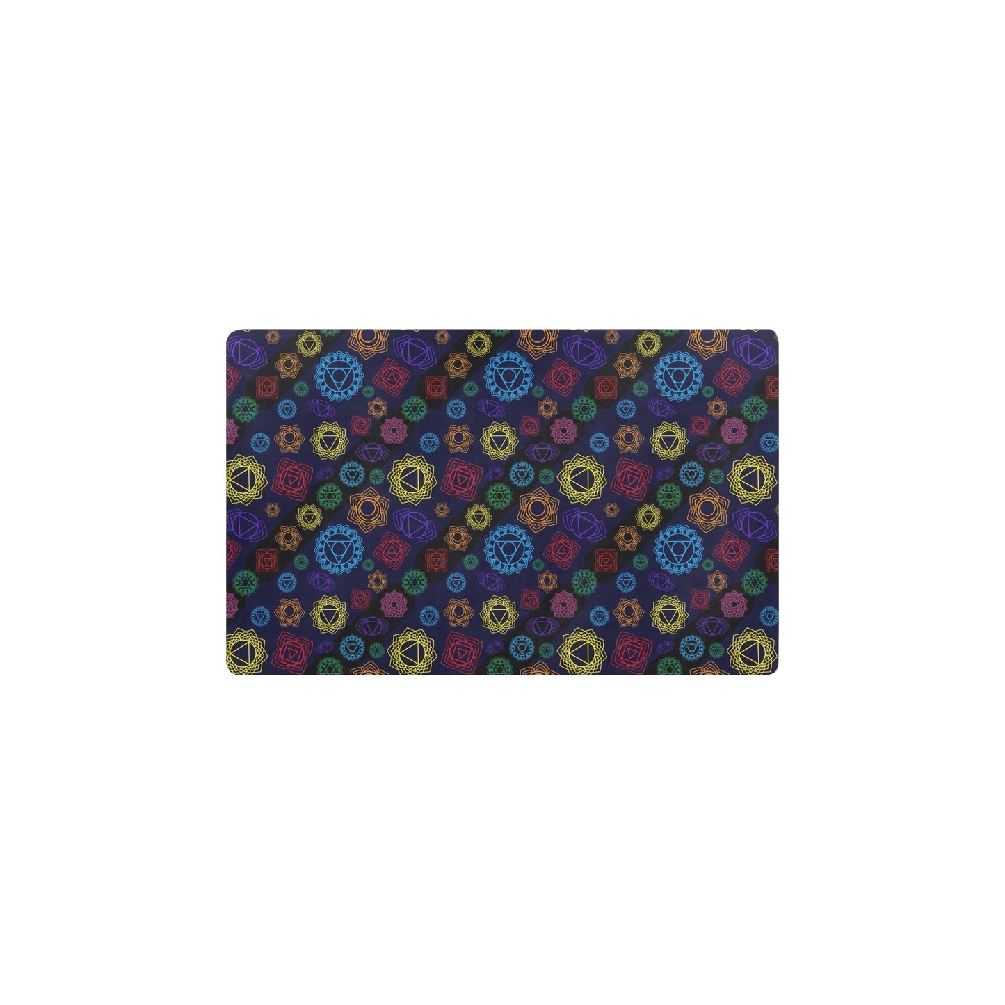 Chakra Colorful Print Pattern Kitchen Mat
