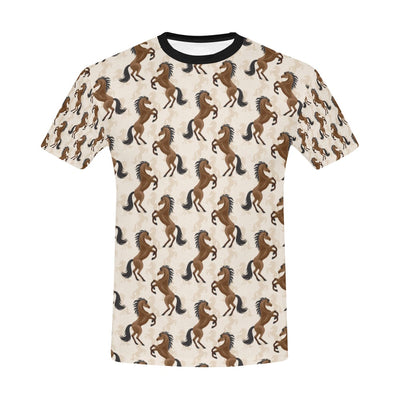 Horse Print Design LKS308 Men's All Over Print T-shirt