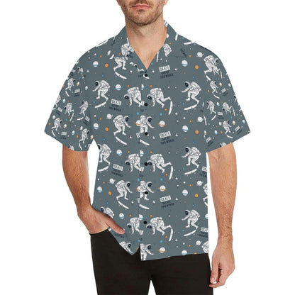 Skateboard Print Design LKS306 Men's Hawaiian Shirt
