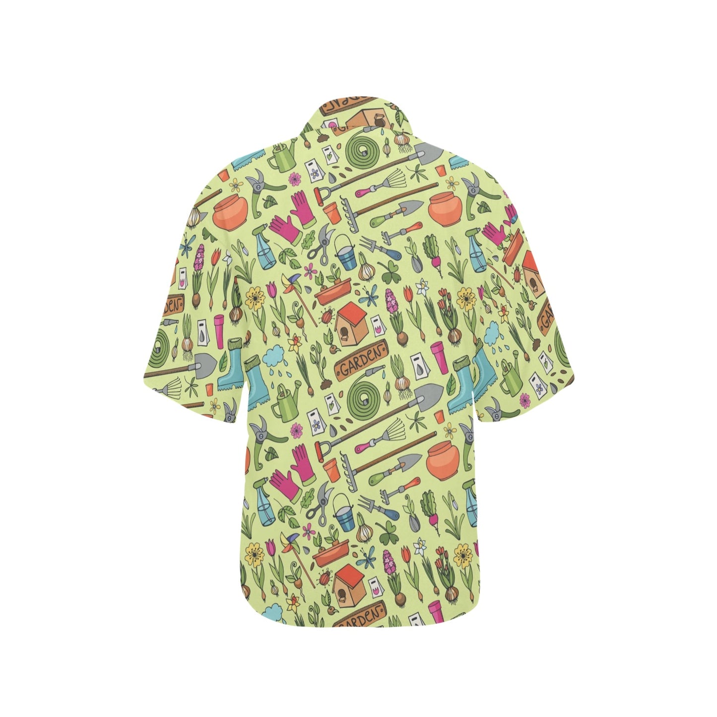 Gardening Pattern Print Design G02 Women's Hawaiian Shirt