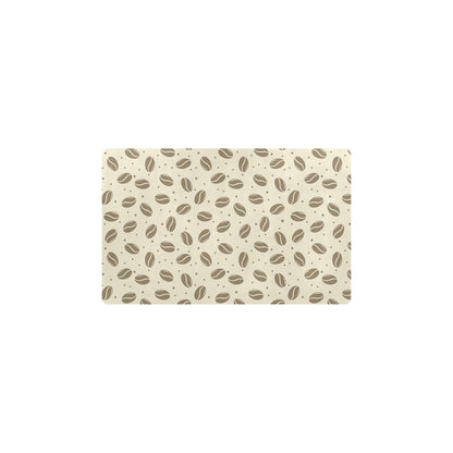 Coffee Pattern Print Design 02 Kitchen Mat