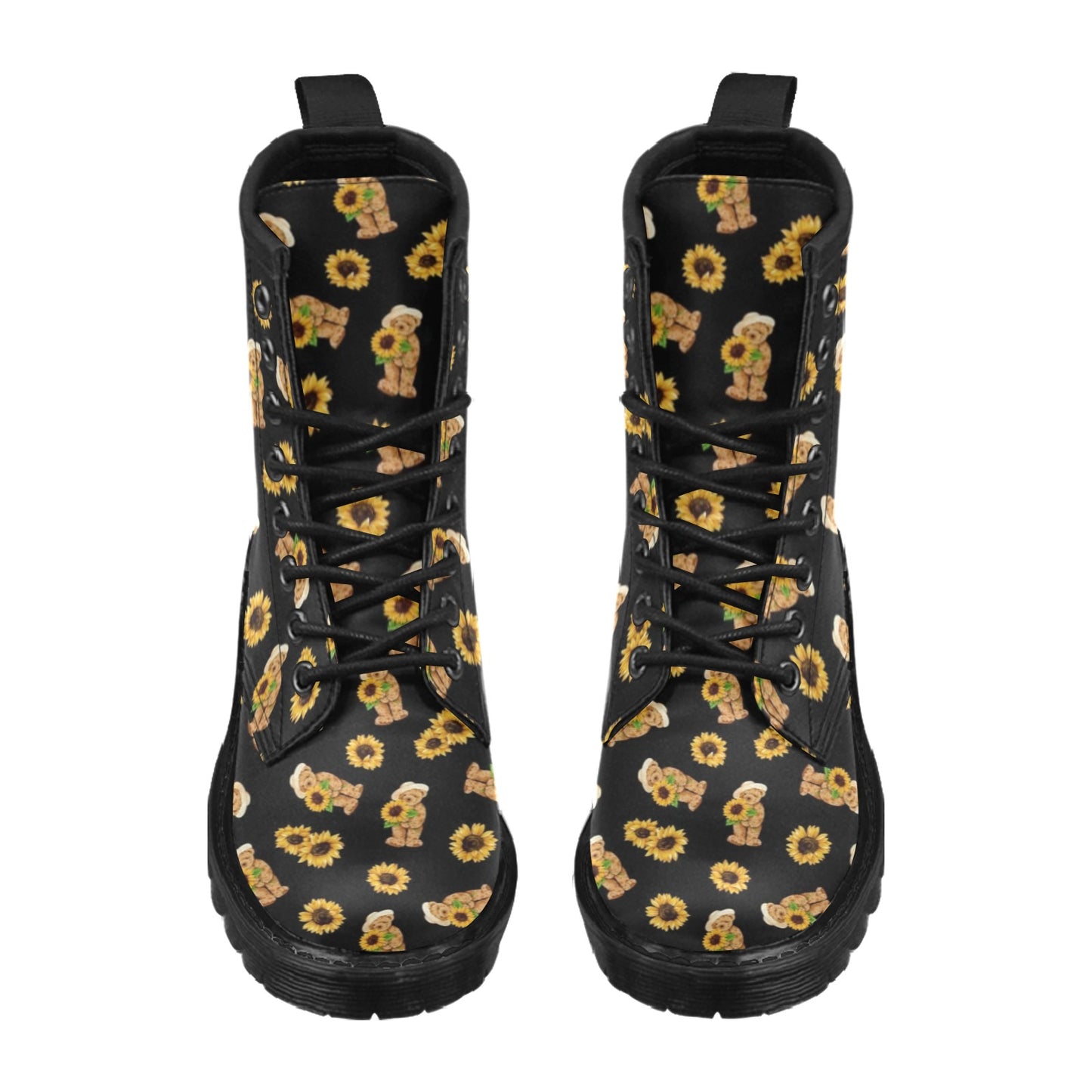 Sunflower Pattern Print Design SF016 Women's Boots