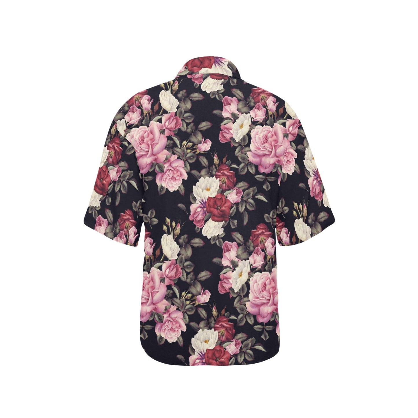 Rose Pattern Women's Hawaiian Shirt