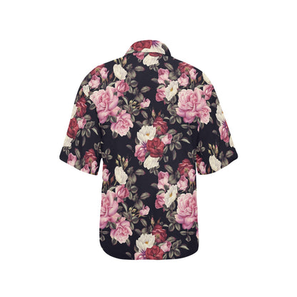 Rose Pattern Women's Hawaiian Shirt