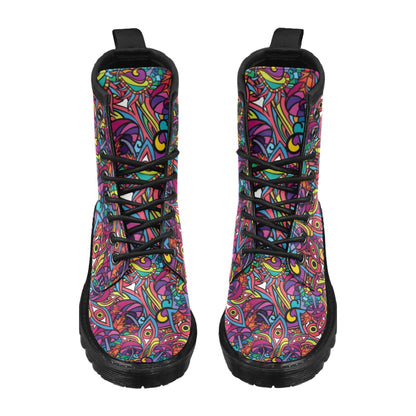 Trippy Print Design LKS302 Women's Boots