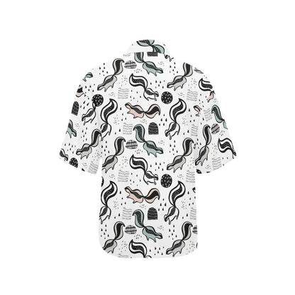 Skunk Print Design LKS303 Women's Hawaiian Shirt